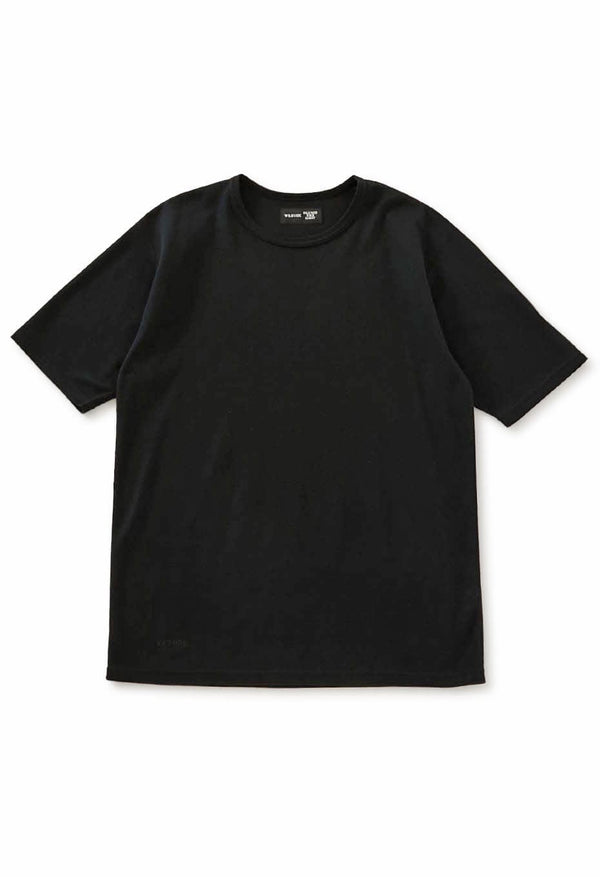 WILDSIDE × HOLLYWOOD RANCH MARKET /ストレッチフライス ショートスリーブ Tシャツ - BLACK