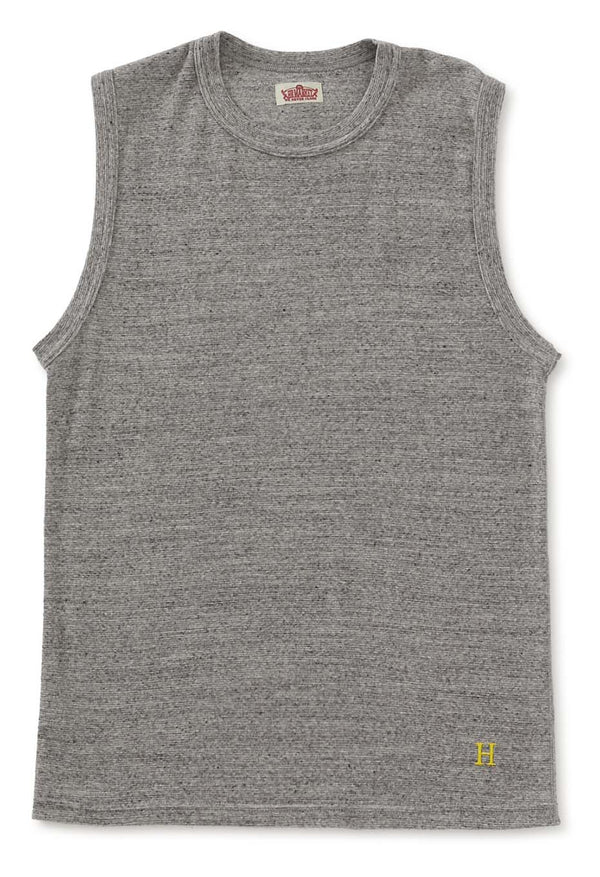 ストレッチフライス ノースリーブ Tシャツ - GREY