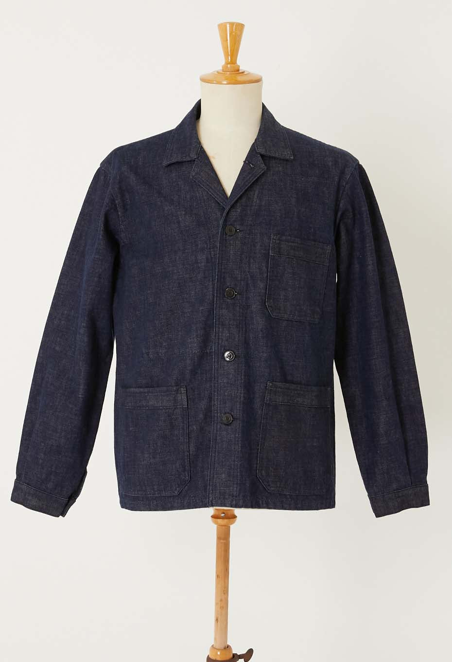 JAPAN DORAKU テンネンホンアイ セルビッチデニムワークジャケット - INDIGO