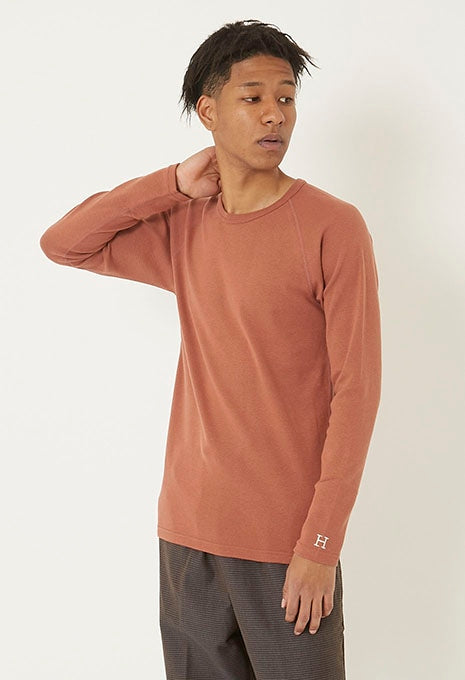 ストレッチフライス ロングスリーブ Tシャツ - COCOA