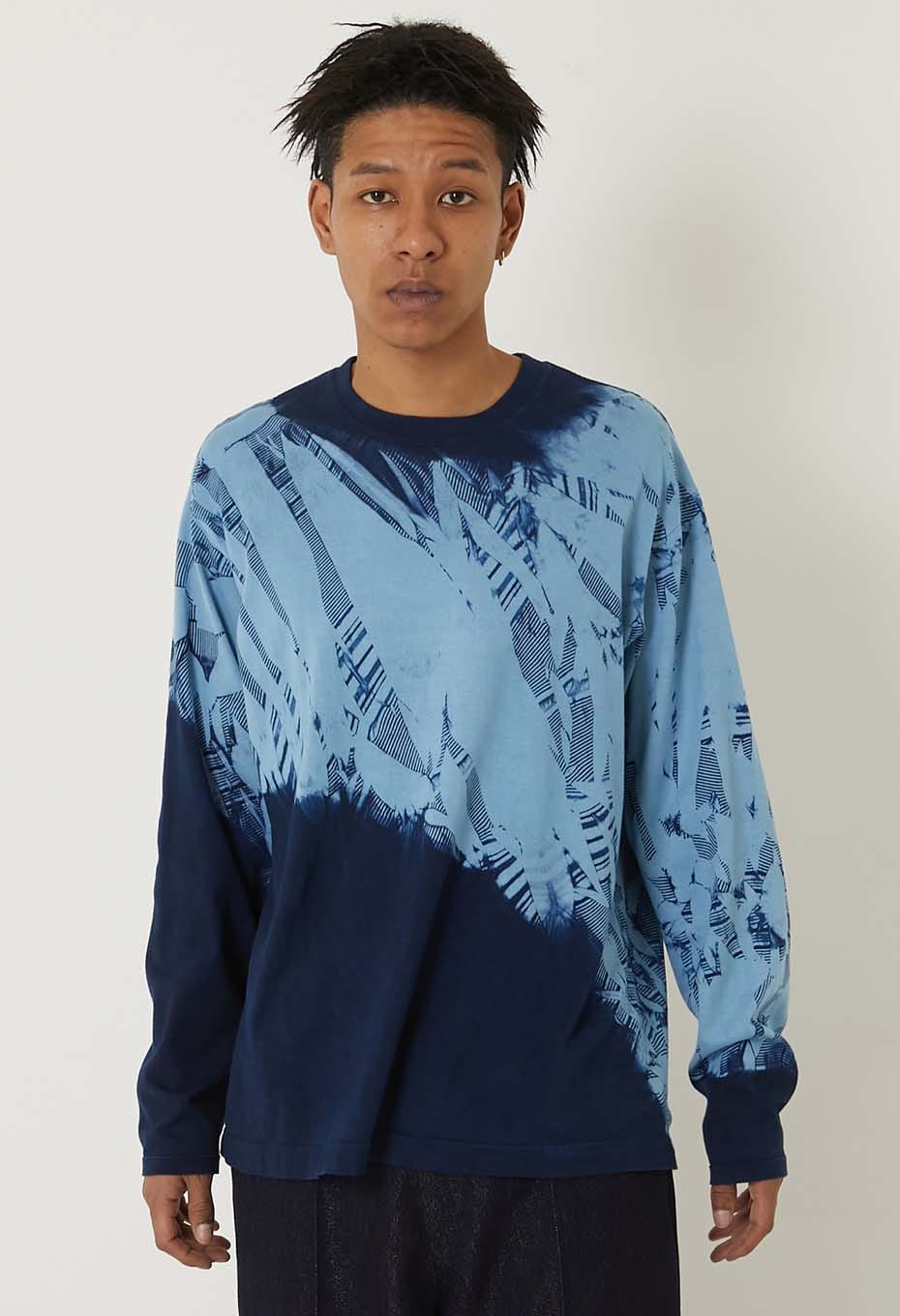 ホンアイイタジメ ロングスリーブTシャツ - INDIGO