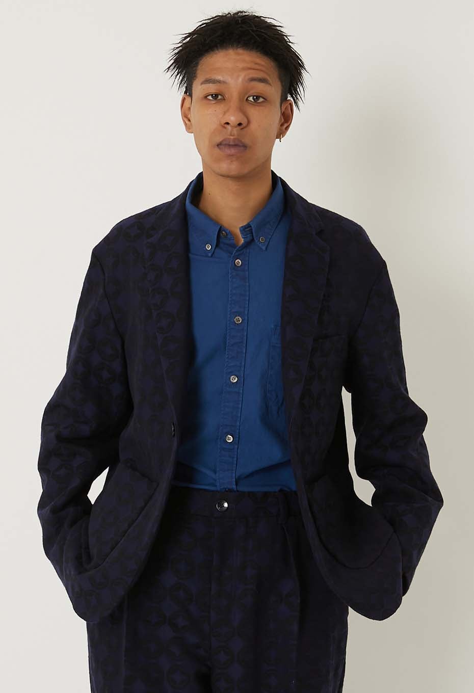 シッポウジャカード 1Ｂテーラージャケット - DARK NAVY
