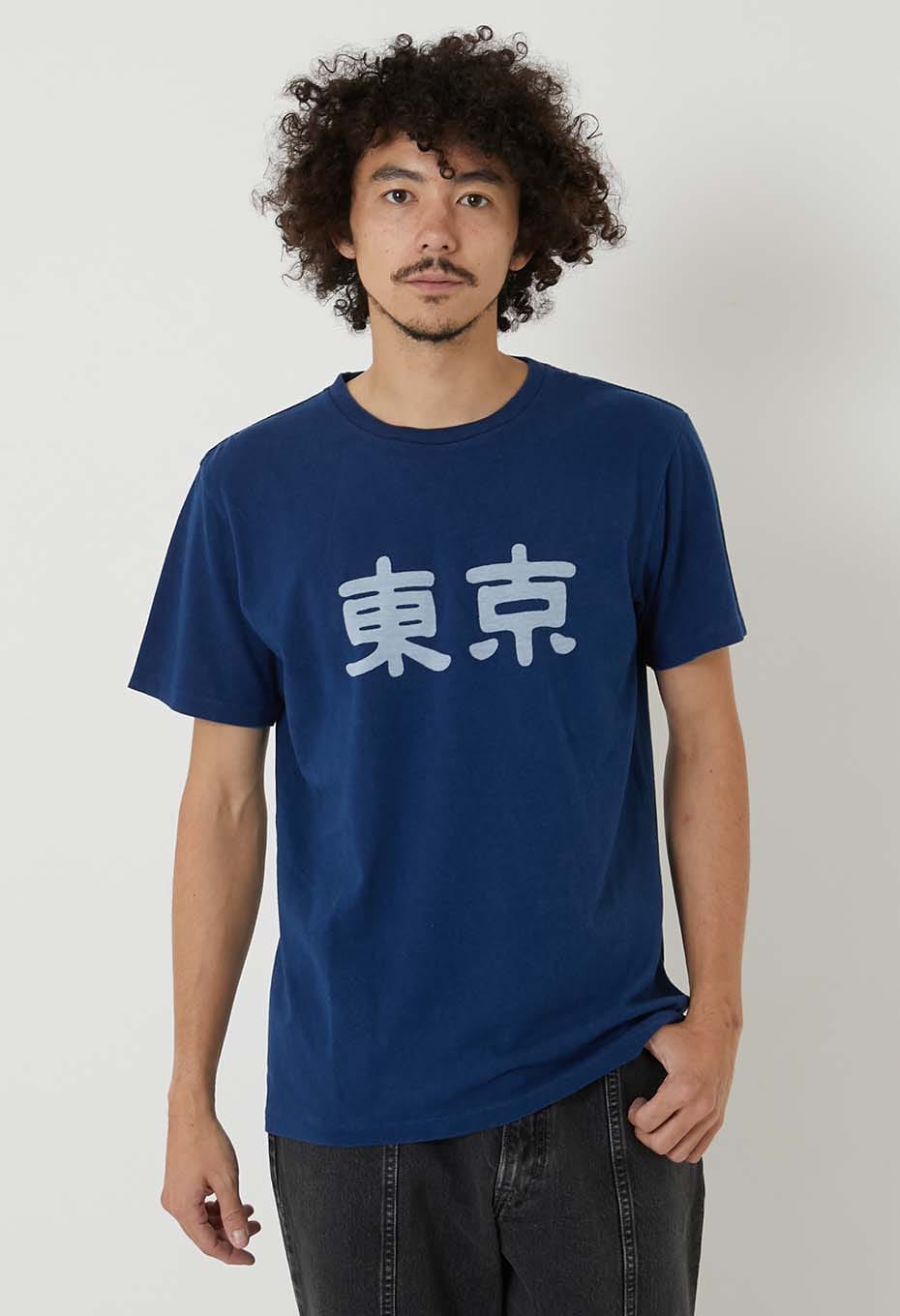 Tokyo Bassen Indigo T-shirt - INDIGO