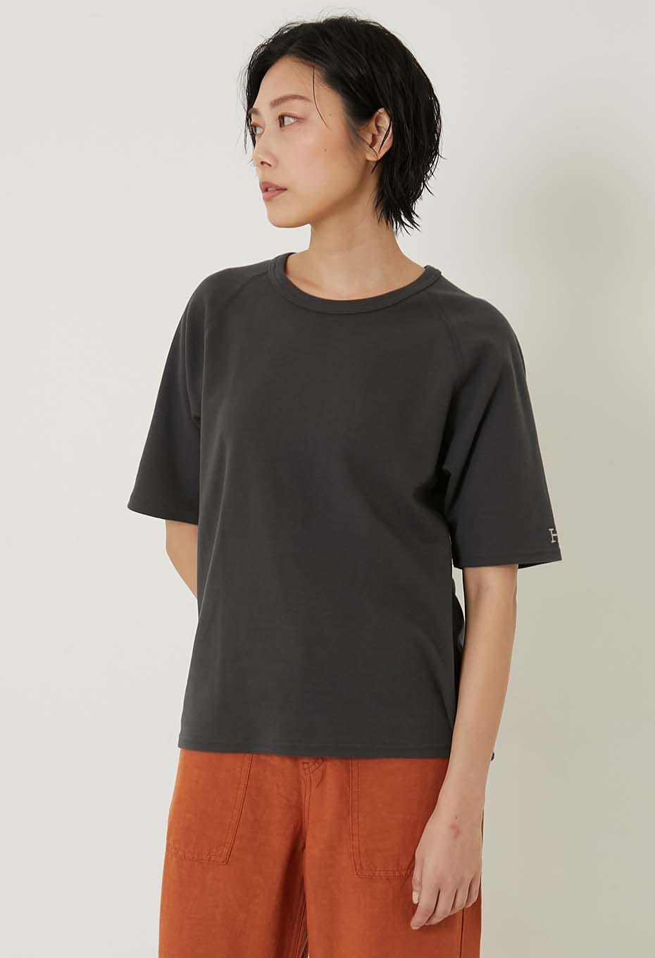 Stretch Fraise Relaxed-fit SS T-Shirt Women - CHARCOAL