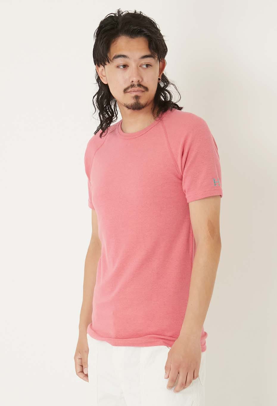 ストレッチフライス ショートスリーブ Tシャツ - WINE
