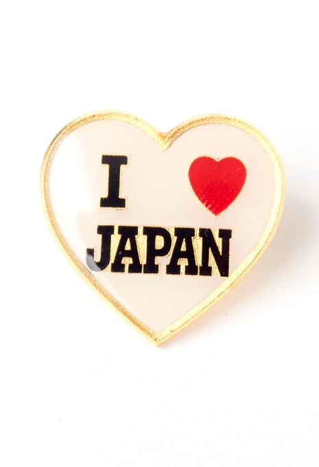 I LOVE JAPAN ピンバッジ - A