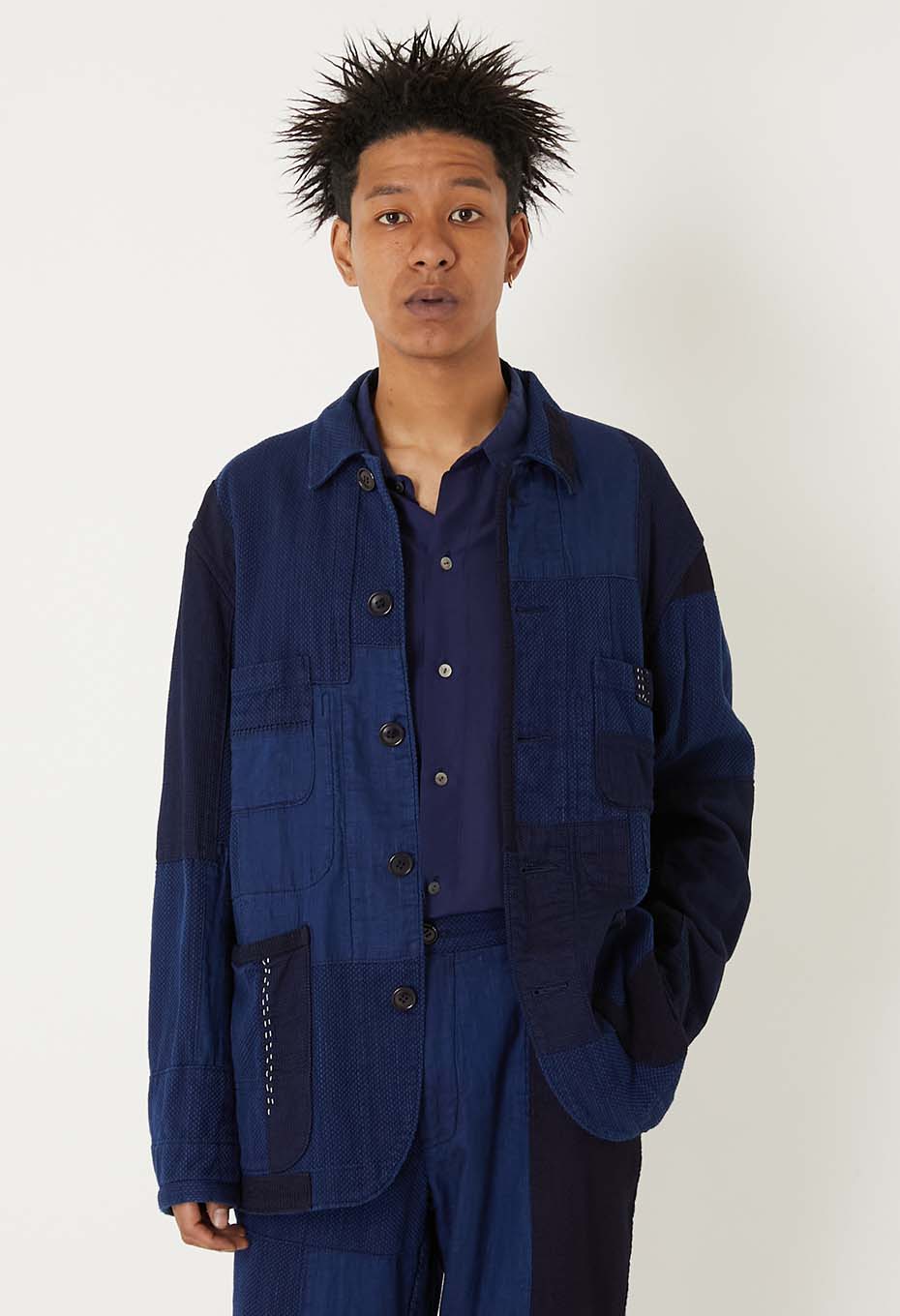 カセゾメサシコ ネンリンカバーオール - INDIGO