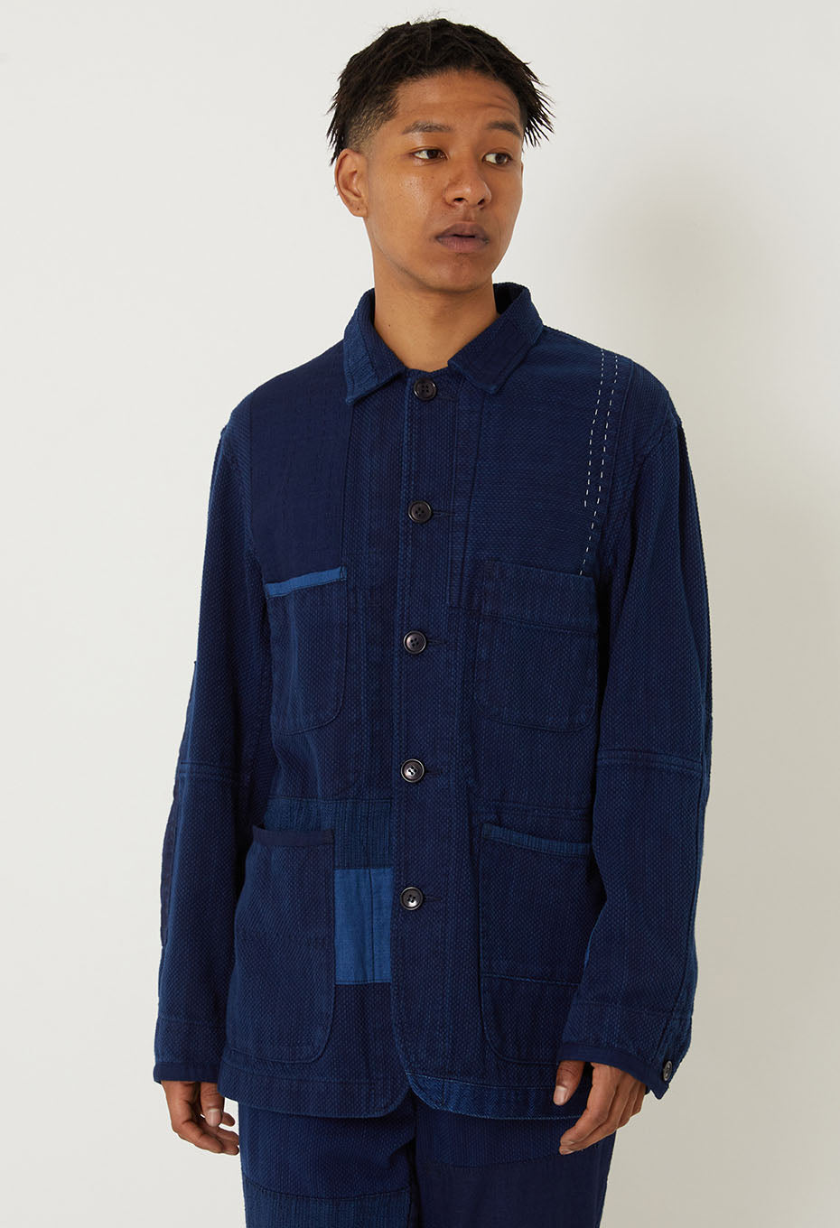 Kasezomesashiko Nerin Coverall | BLUE BLUE JAPAN | SEILIN