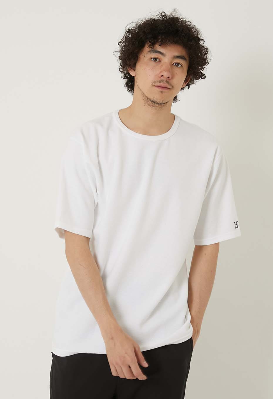 Stretch Fraise Comfortable short sleeve T-shirt - WHITE