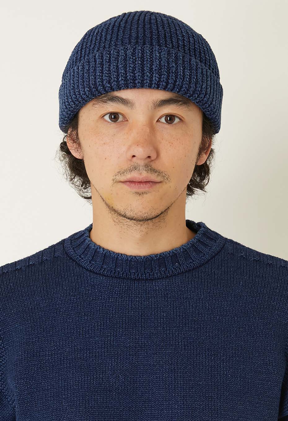 インディゴコットン ワッチキャップ - INDIGO