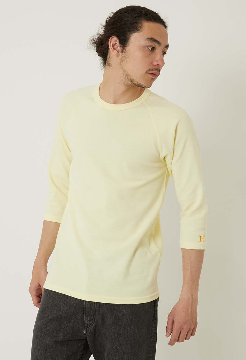 ストレッチフライス ハーフスリーブ Tシャツ - LT YELLOW