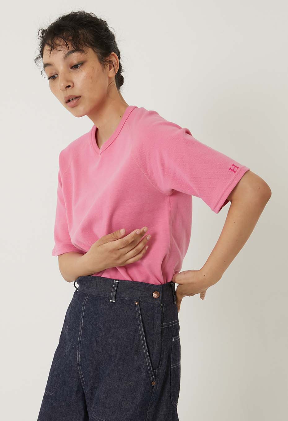 ストレッチフライス リラックスフィット SS Tシャツ ウィメンズ - ROSE