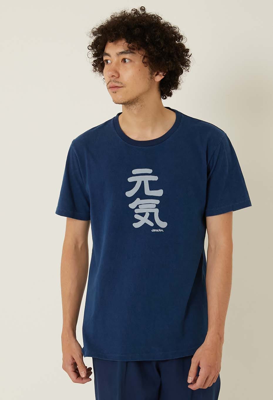 元気 バッセン インディゴ  Tシャツ - INDIGO