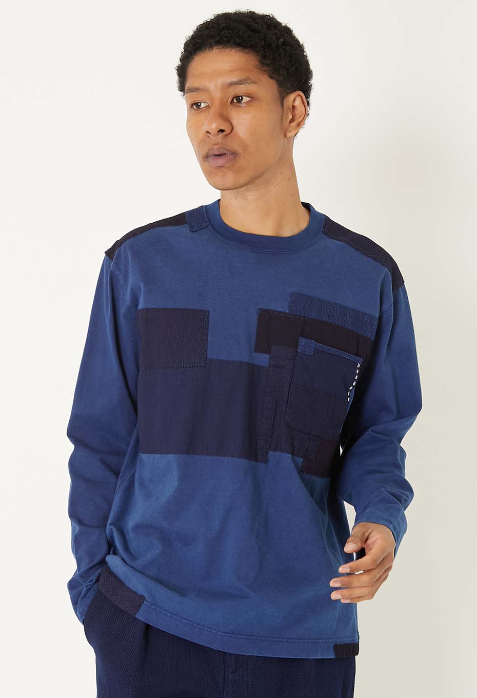 インディゴネンリン ロングスリーブTシャツ - INDIGO