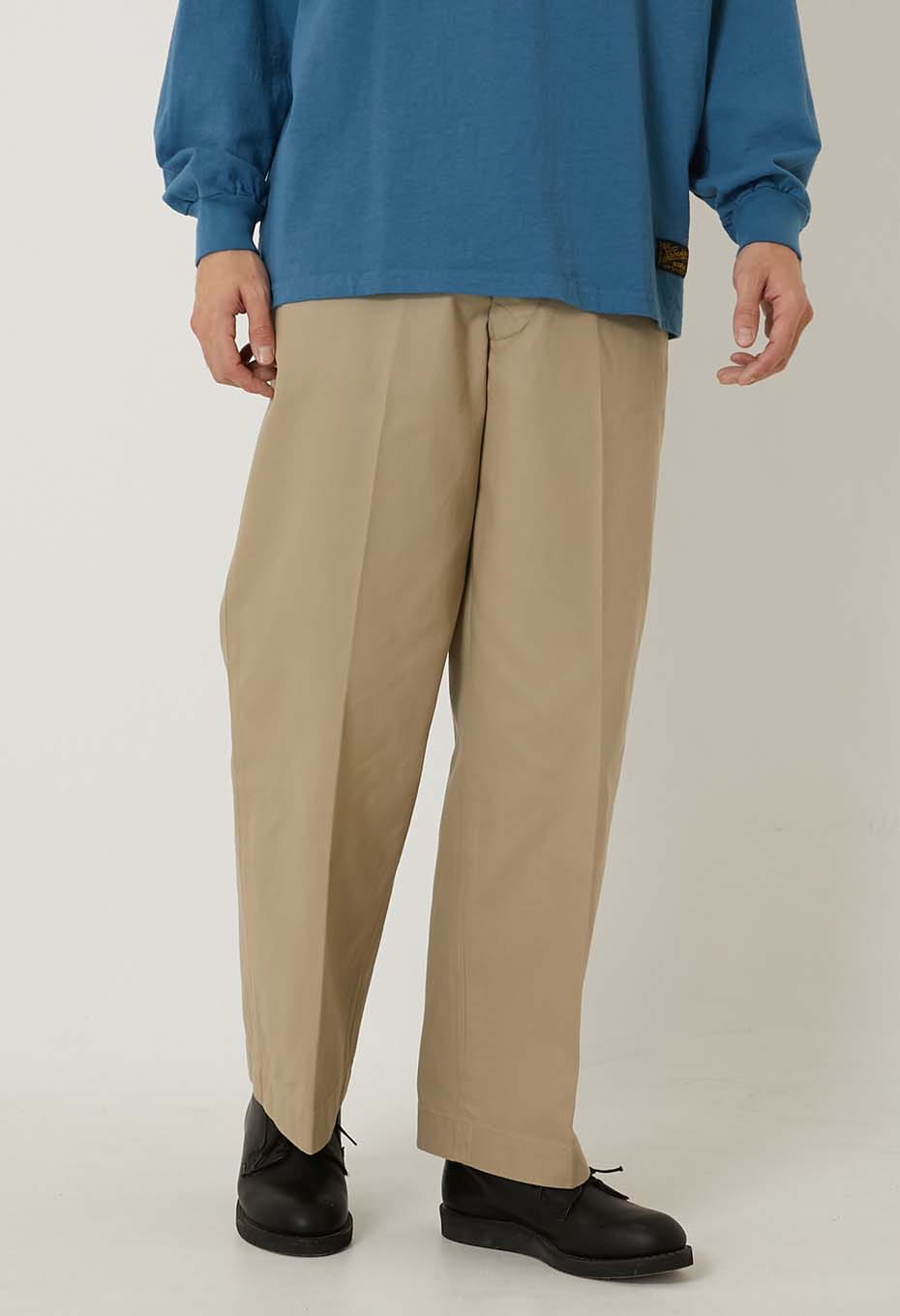 3PLY Chino Military Trousers - KHAKI