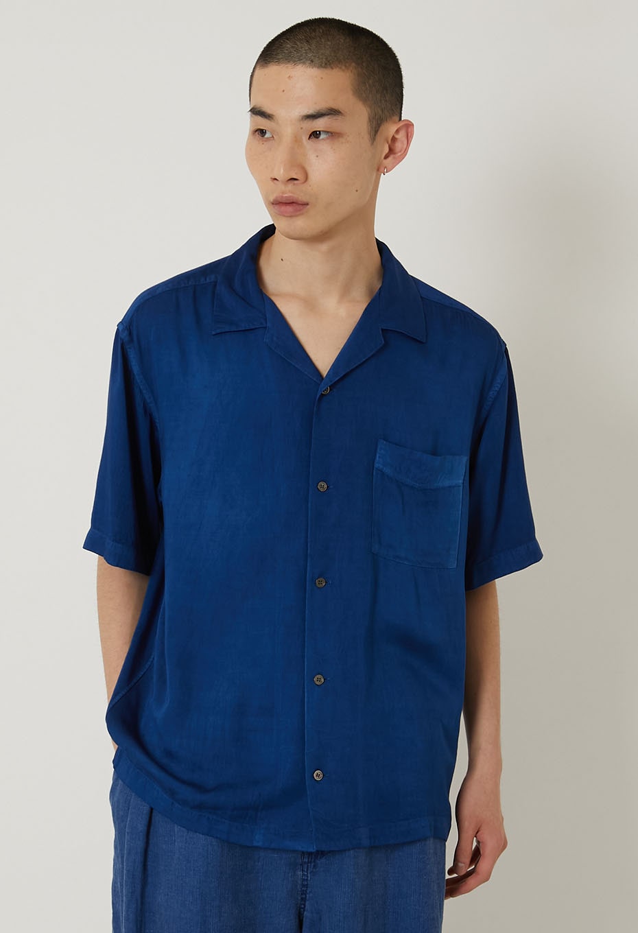 Woven Pure Indigo Tezome Aloha - INDIGO
