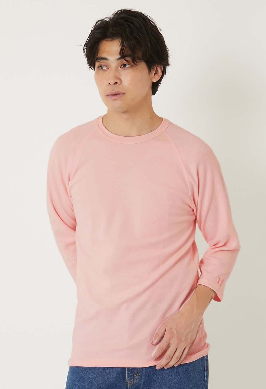ストレッチフライス ハーフスリーブ Tシャツ - BABY PINK