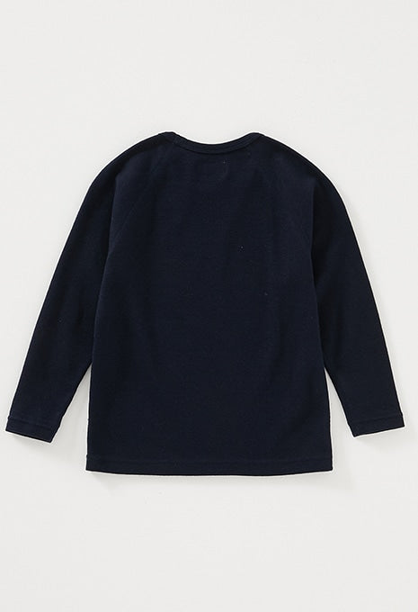キッズ ストレッチフライス ロングスリーブ Tシャツ - DARK NAVY