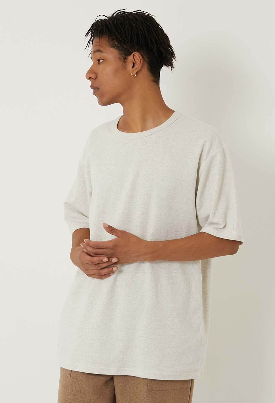 Stretch Fraise Comfortable short sleeve T-shirt - NATURAL