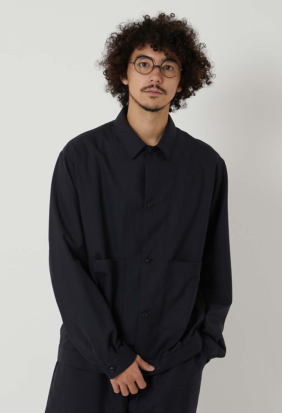 ウールドビーサシコ シャツジャケット - DARK NAVY