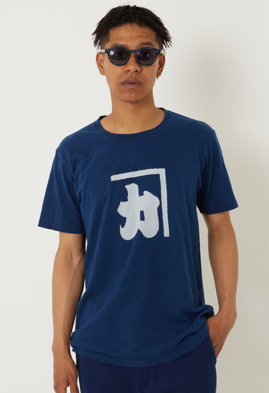 Kaneka Bassen Indigo T-shirt - INDIGO