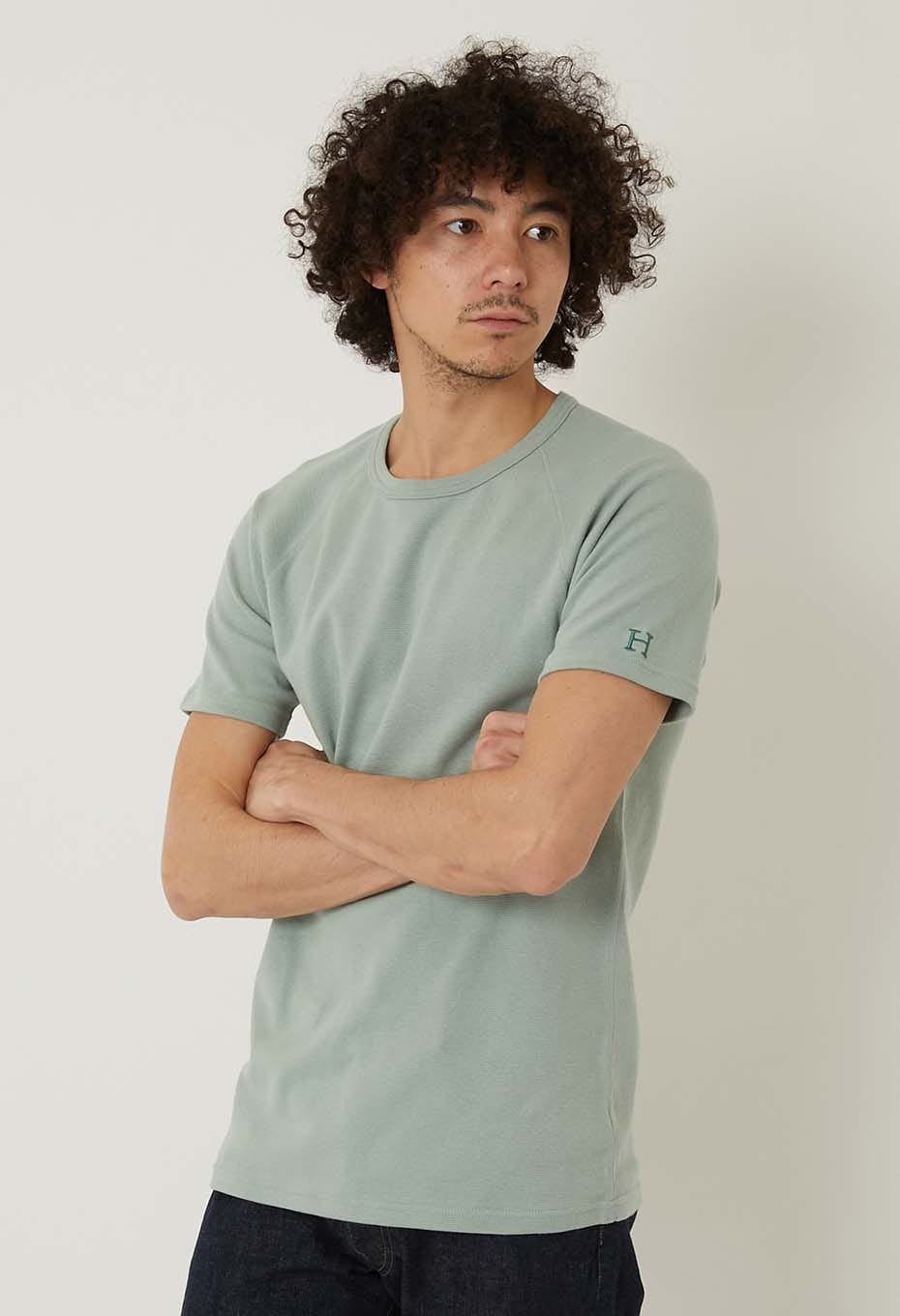 ストレッチフライス ショートスリーブ Tシャツ - SAGE GREEN