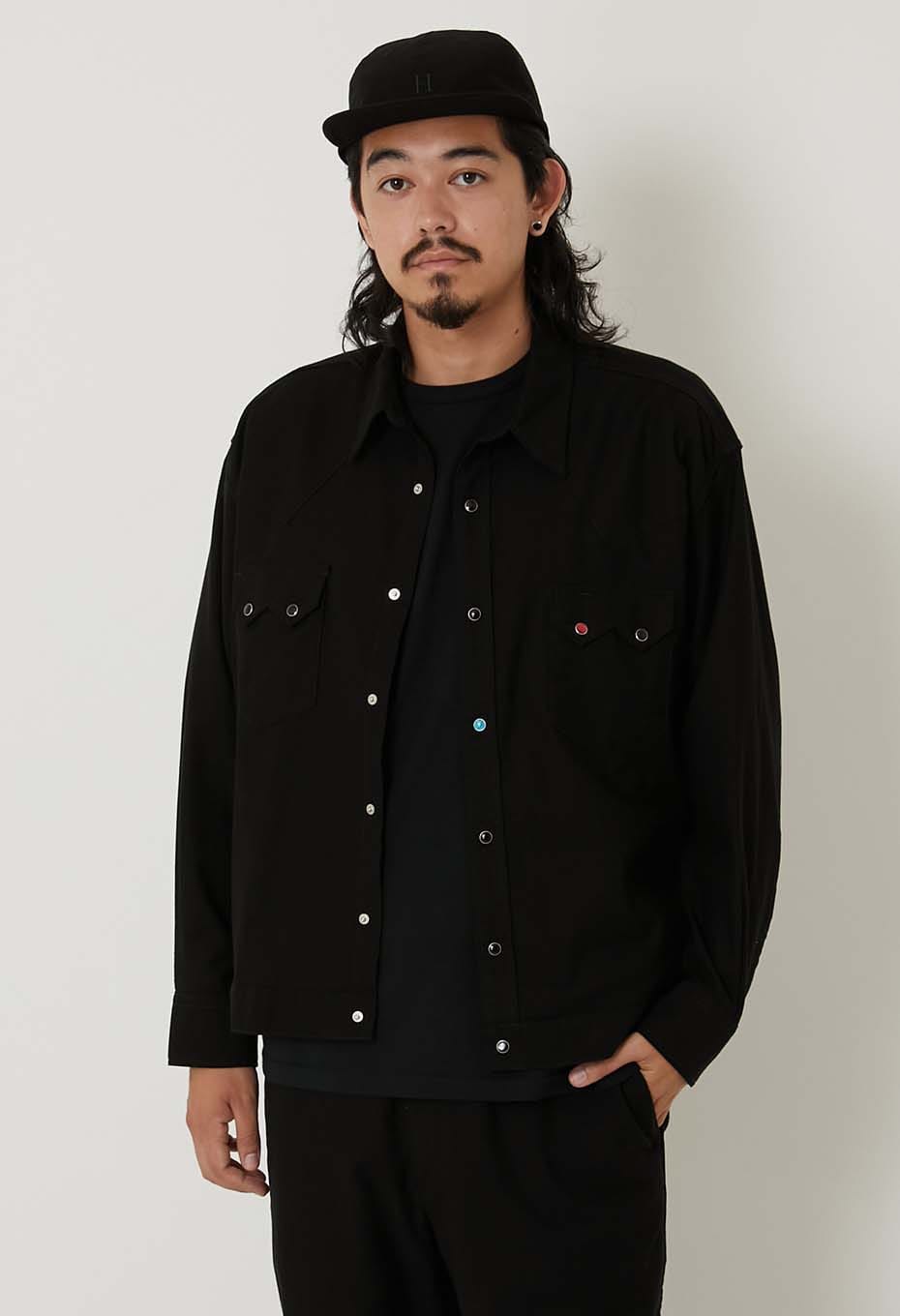 WILDSIDE × HOLLYWOOD RANCH MARKET Western Shitrs Jacket - BLACK
