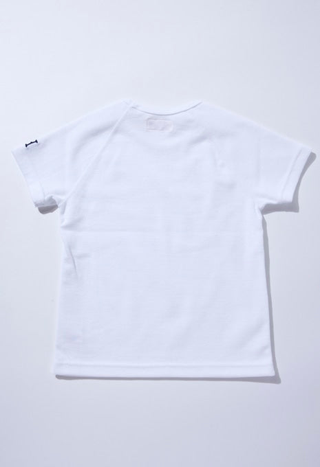 キッズ ストレッチフライス ショートスリーブ Tシャツ - WHITE