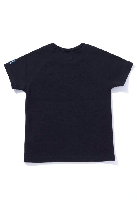 キッズ ストレッチフライス ショートスリーブ Tシャツ - BLACK