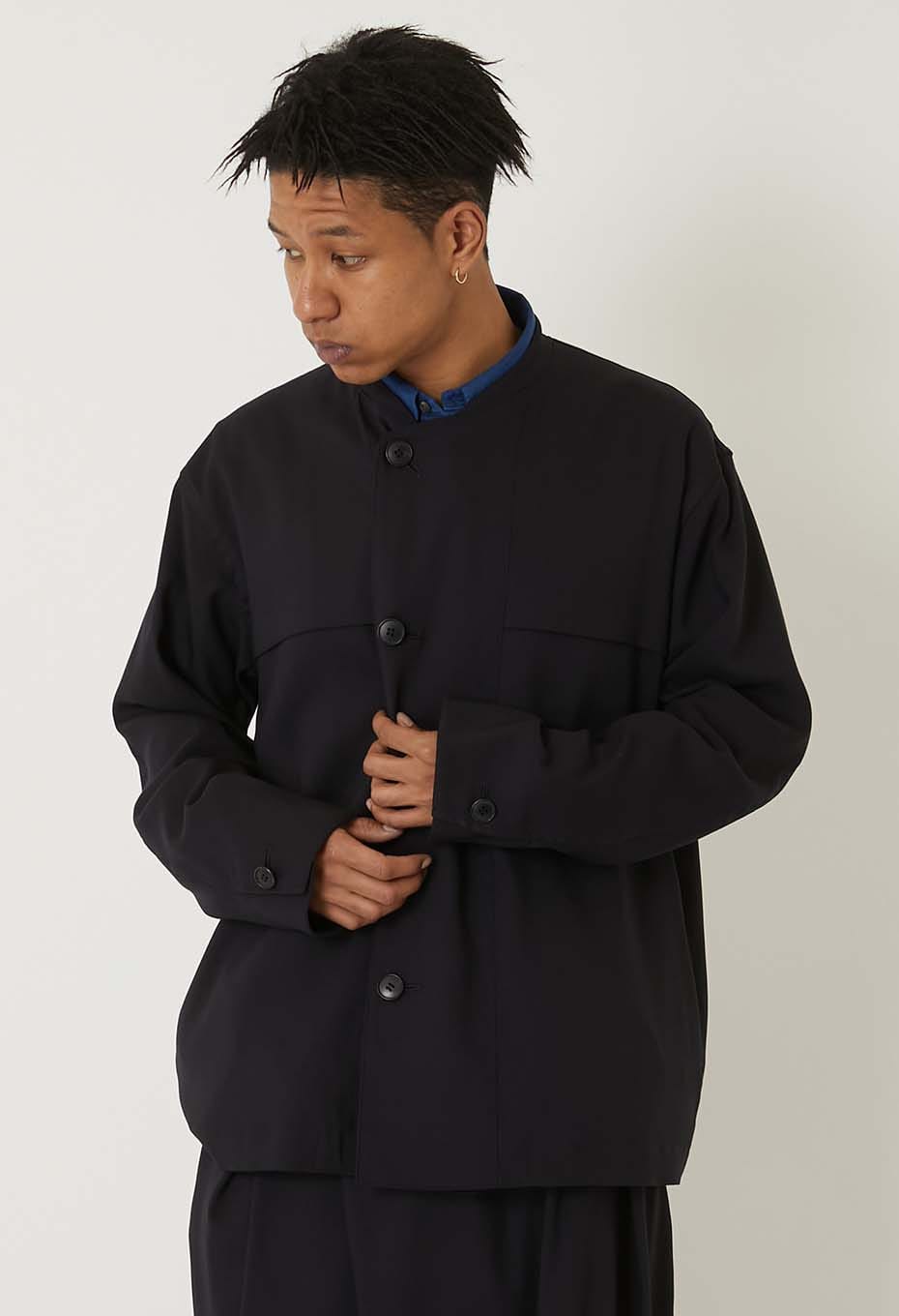 Stretch dry twill crew jacket - DARK NAVY
