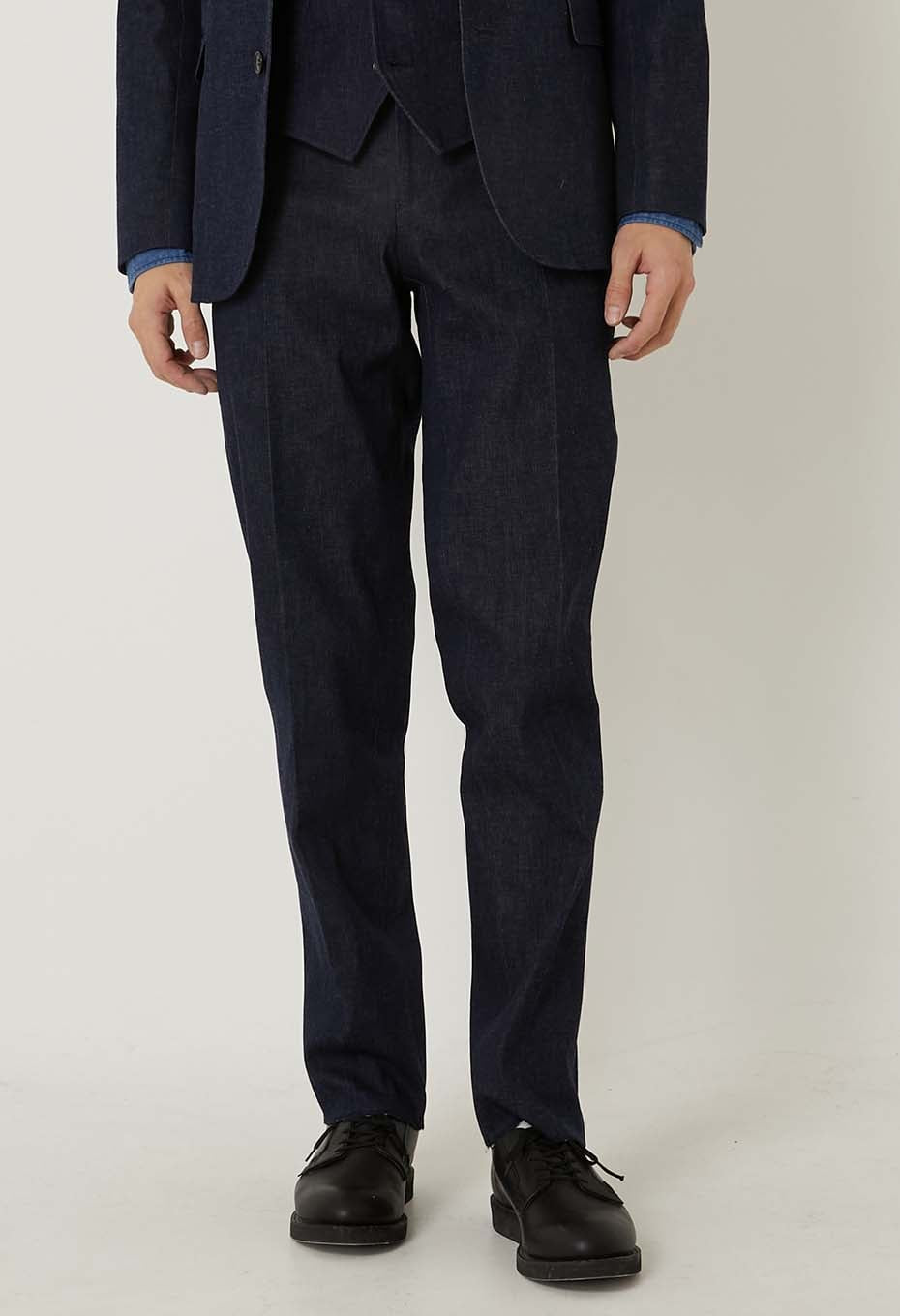 ウォッシュストレッチデニム トラウザーズ - INDIGO