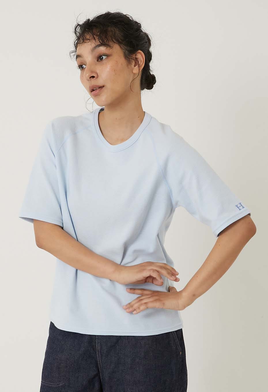 Stretch Fraise Relaxed-fit SS T-shirt for women - LIGHT BLUE