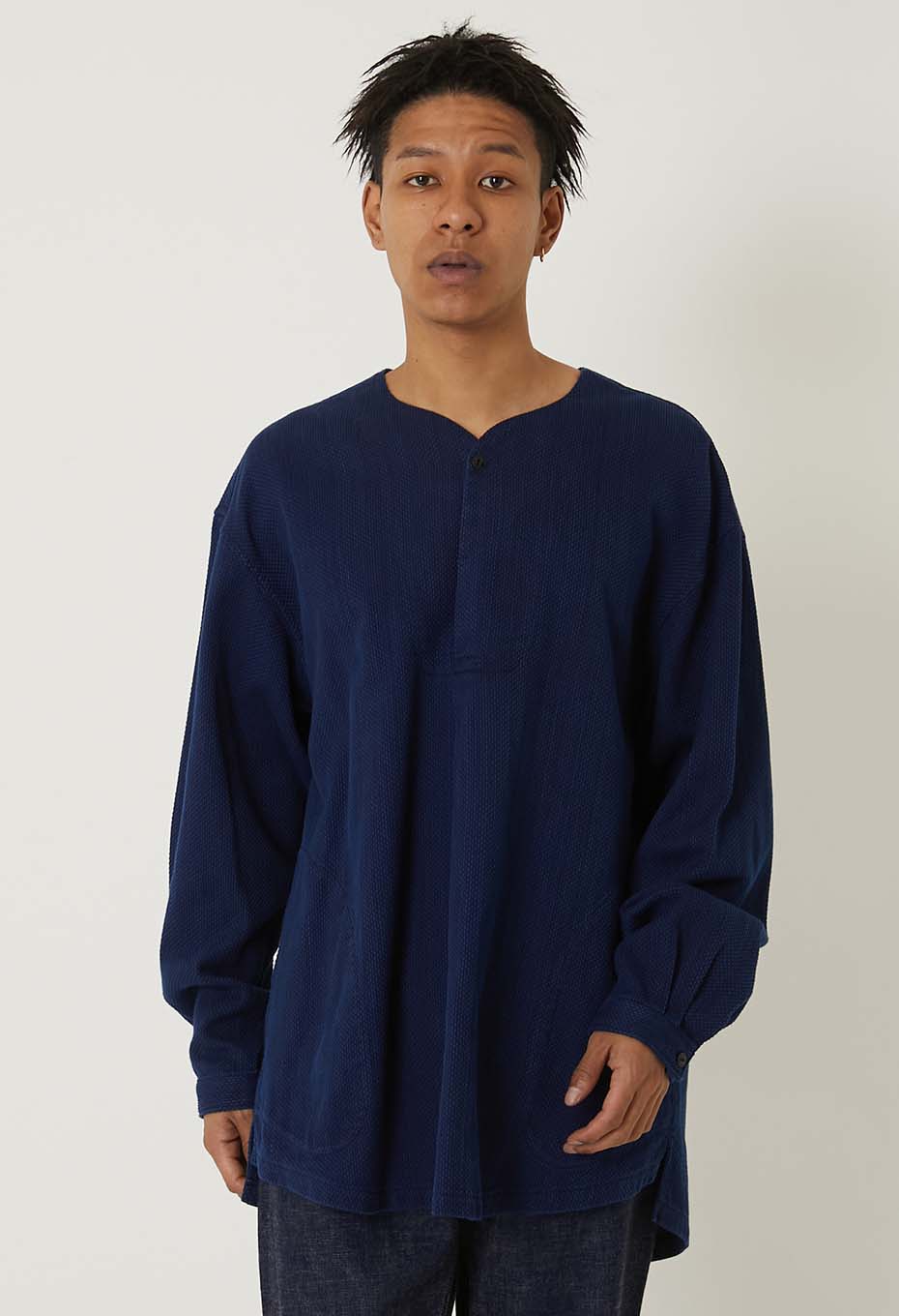 カセゾメサシコ スモックシャツ - INDIGO