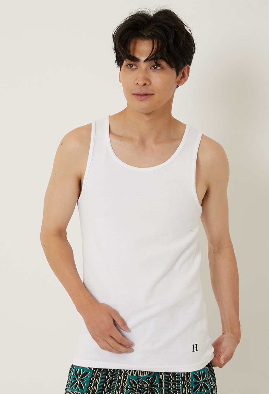 ストレッチフライス タンクトップ - WHITE