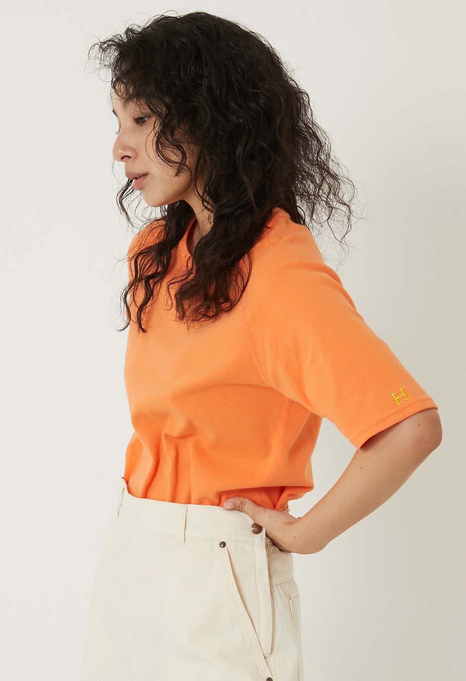 ストレッチフライス リラックスフィット SS Tシャツ ウィメンズ - LT ORANGE