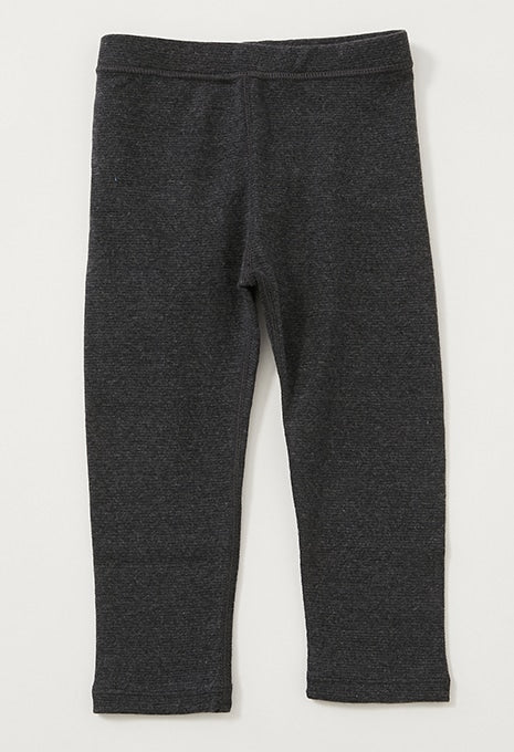 キッズ ストレッチフライス レギンス - DARK GREY