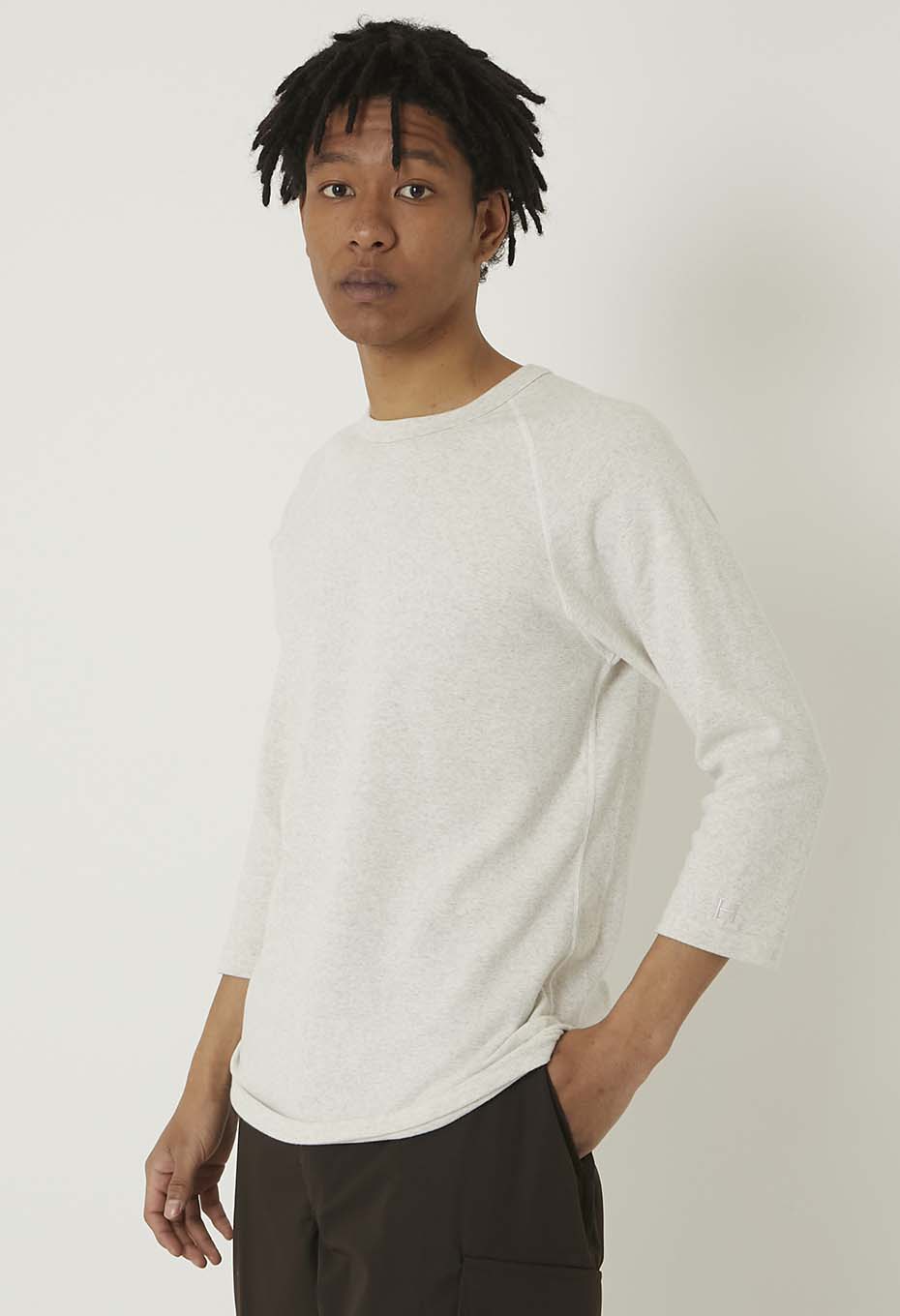 ストレッチフライス ハーフスリーブ Tシャツ - NATURAL