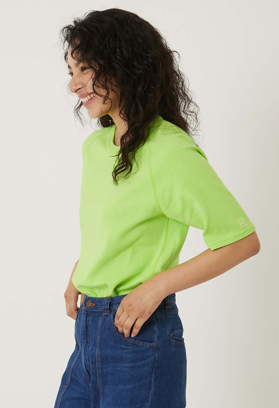 ストレッチフライス リラックスフィット SS Tシャツ ウィメンズ - YEL GREEN