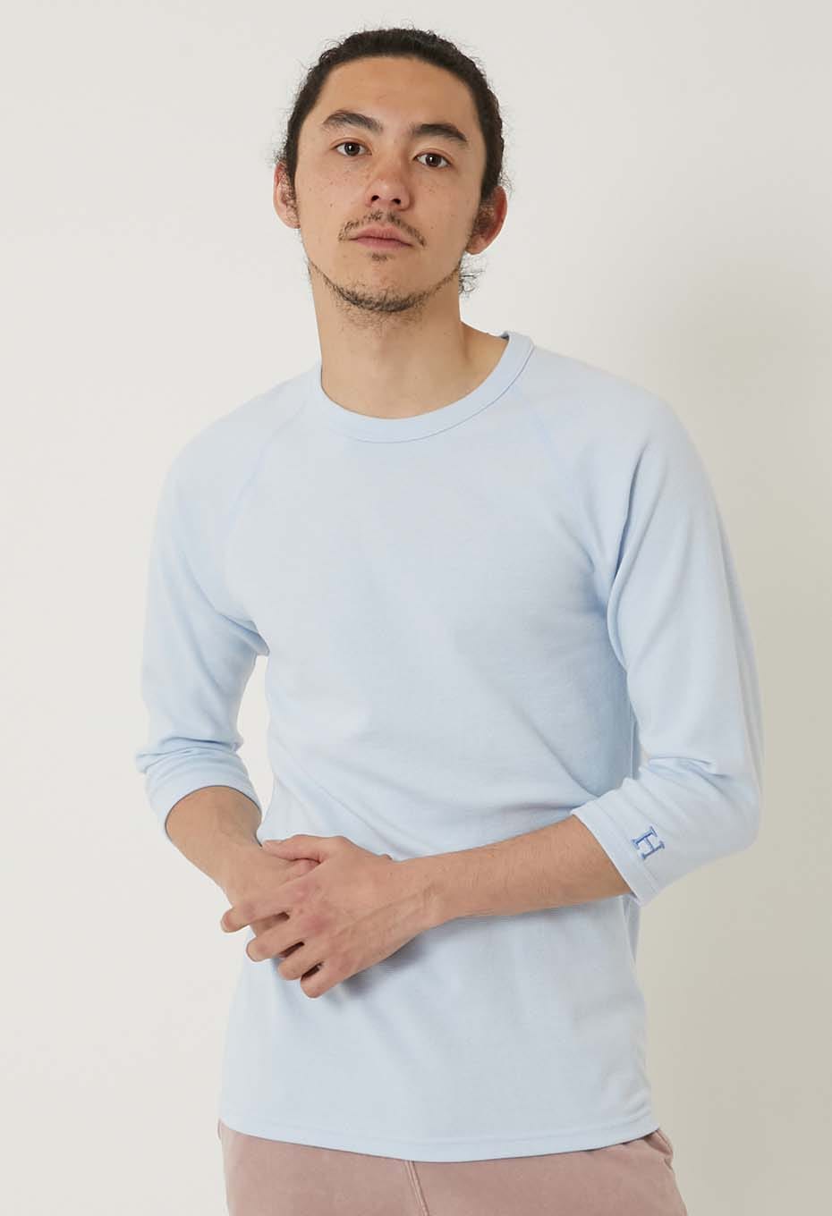 ストレッチフライス ハーフスリーブ Tシャツ - LIGHT BLUE