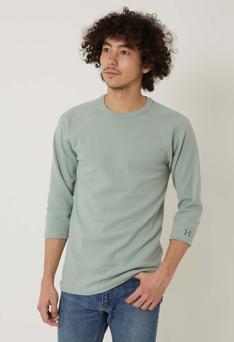 ストレッチフライス ハーフスリーブ Tシャツ - SAGE GREEN