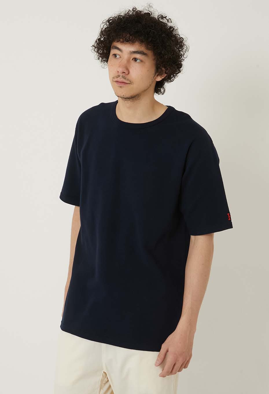 Stretch Fraise Comfortable short sleeve T-shirt - DARK NAVY