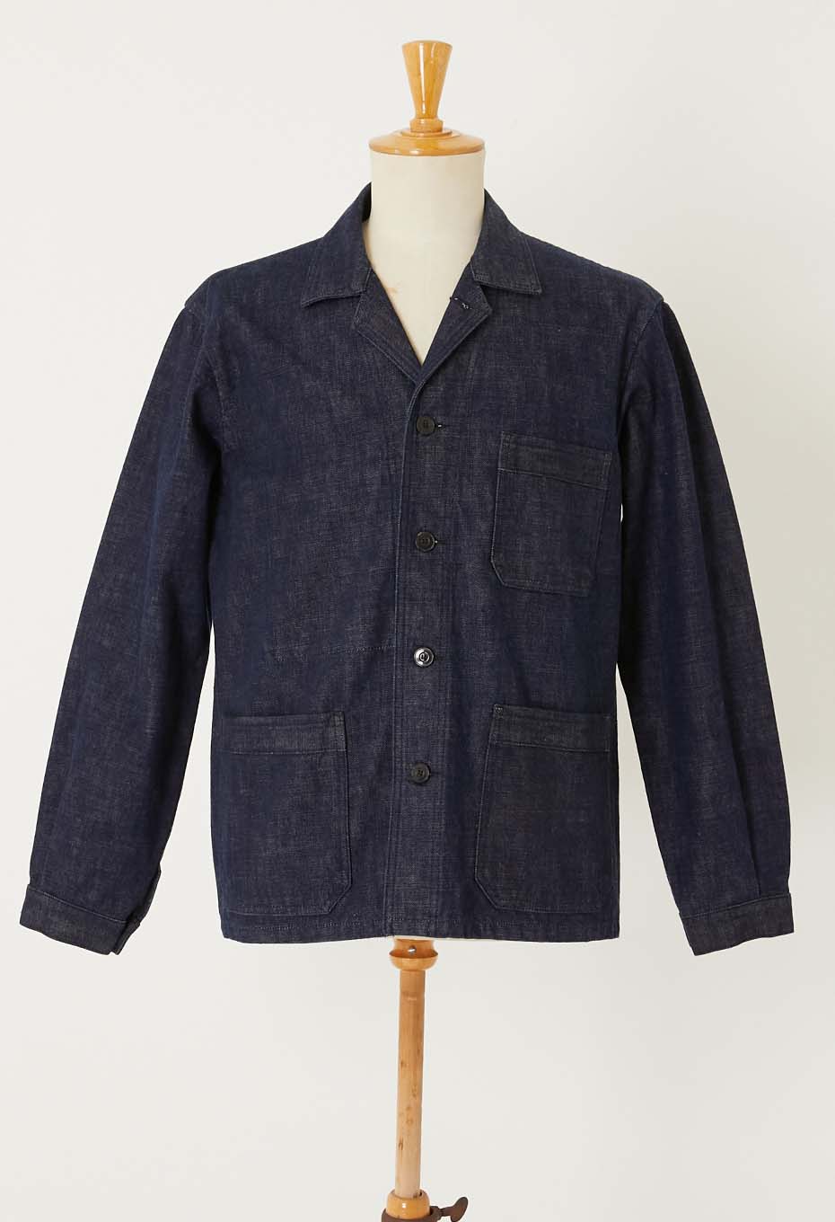 JAPAN DORAKU テンネンホンアイ セルビッチデニムワークジャケット - INDIGO