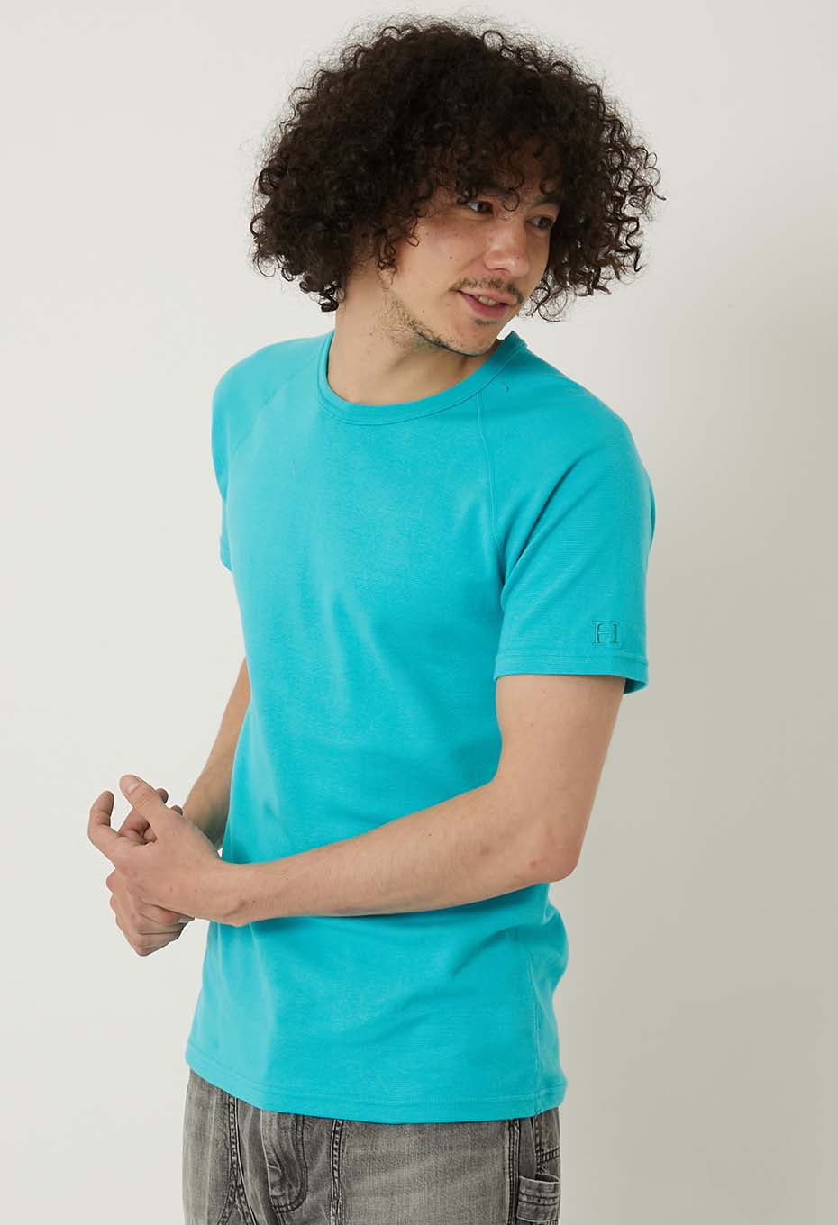 ストレッチフライス ショートスリーブ Tシャツ - TRQ BLUE