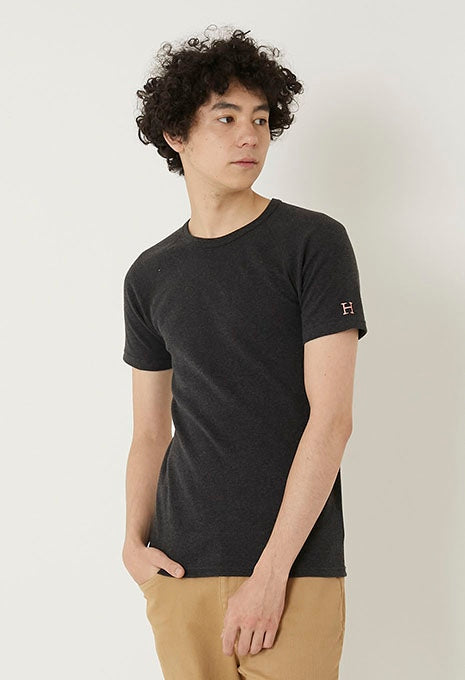 ストレッチフライス ショートスリーブ Tシャツ - DARK GREY