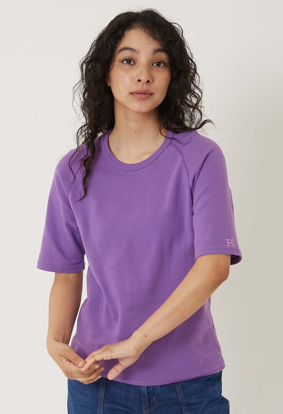 ストレッチフライス リラックスフィット SS Tシャツ ウィメンズ - PURPLE