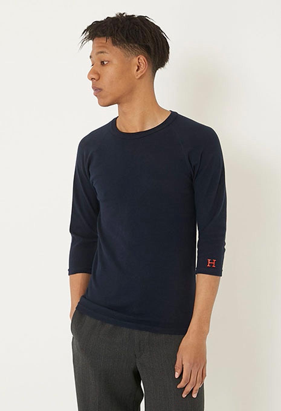 ストレッチフライス ハーフスリーブ Tシャツ - DARK NAVY