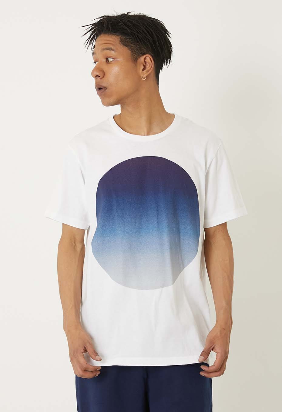 オオマルグラデーション ショートスリーブ Ｔシャツ - BLUE