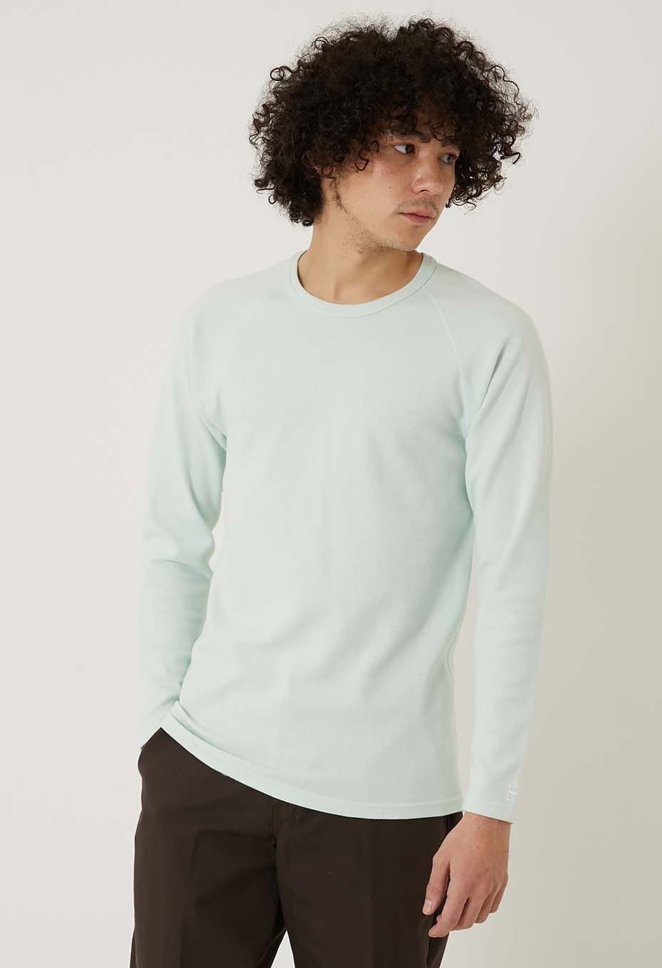 ストレッチフライス ロングスリーブ Tシャツ - ICE MINT