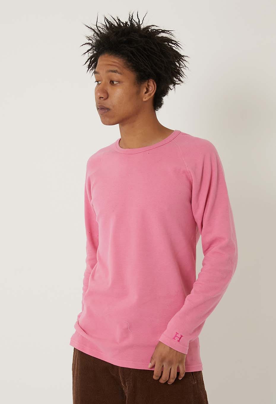 ストレッチフライス ロングスリーブ Tシャツ - ROSE