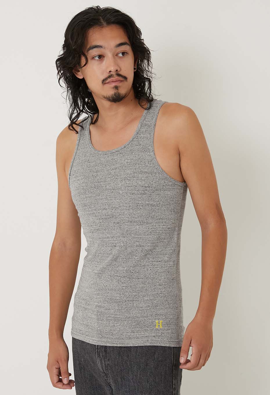 ストレッチフライス タンクトップ - GREY